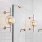 Modern Sphere Wall Lamps - Gold or Silver