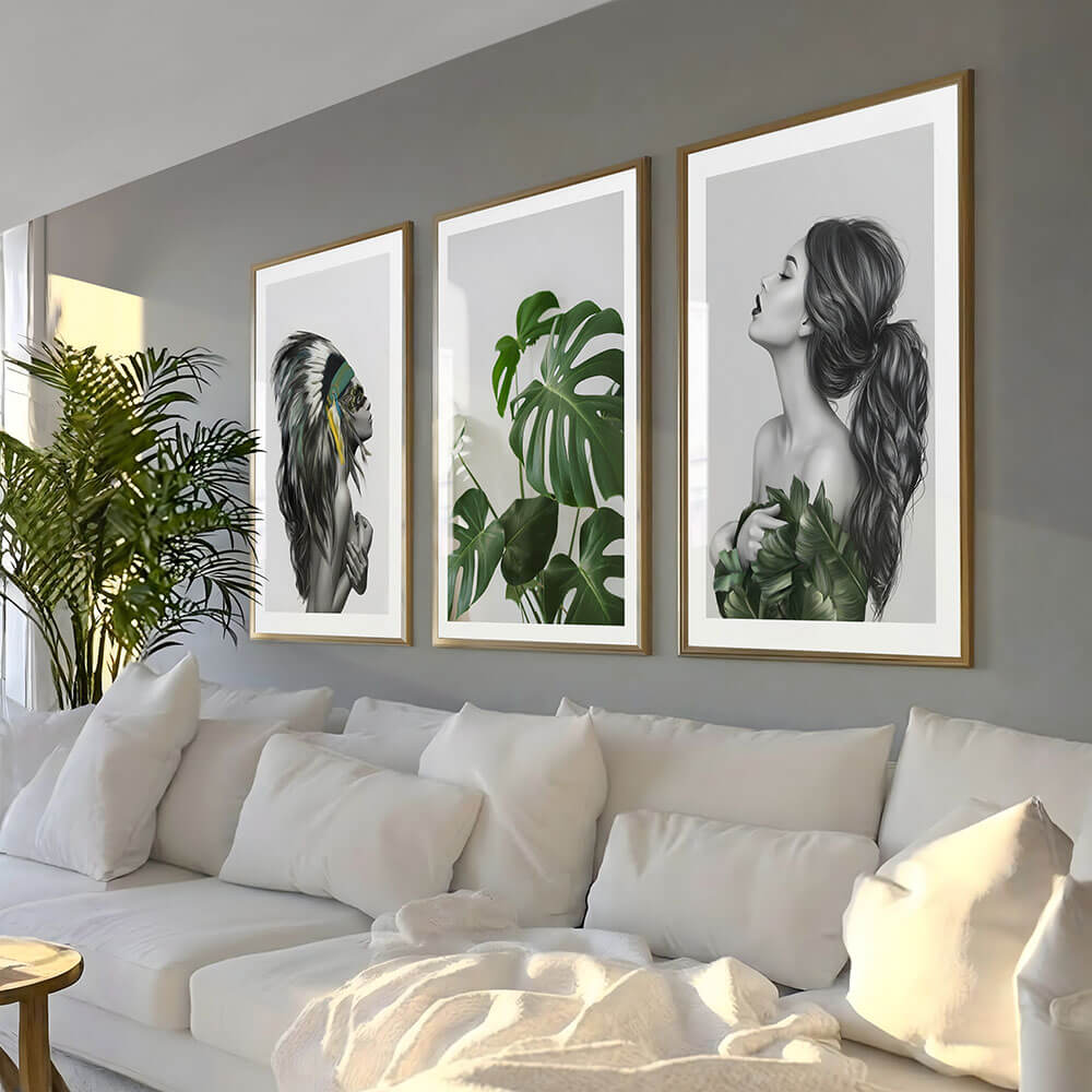 Botanisk jente (C) kunsttrykk