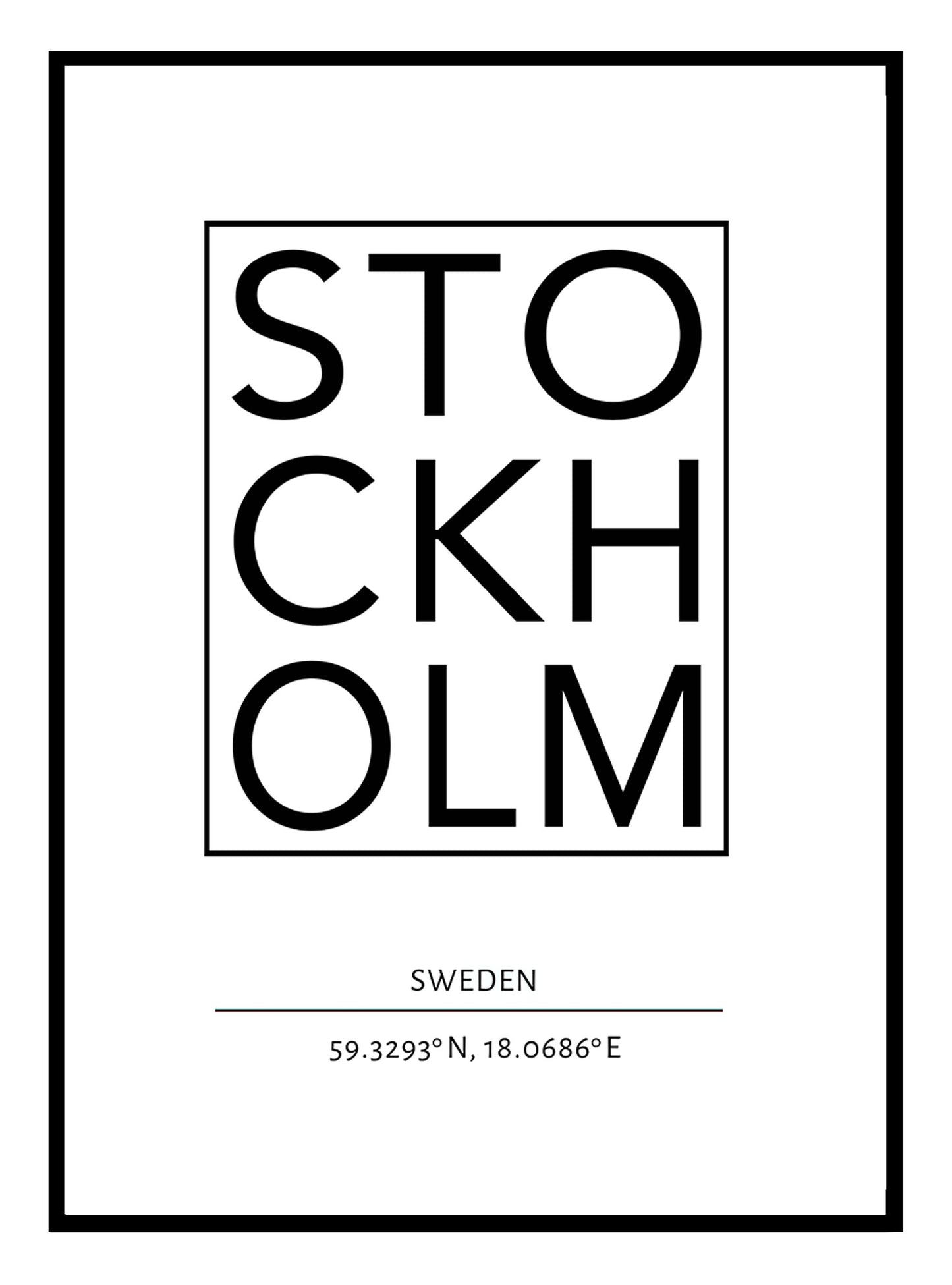 Stockholme, Sweden Art Print