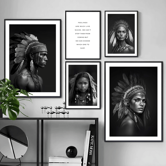 "Fearless" American Indian Art Print (Portrait)
