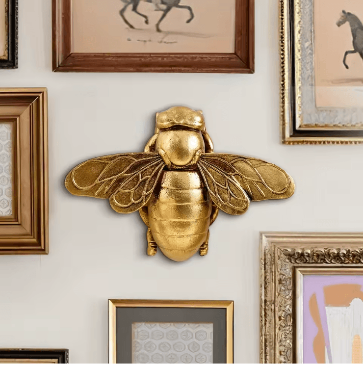 Golden Bee Wall Decor