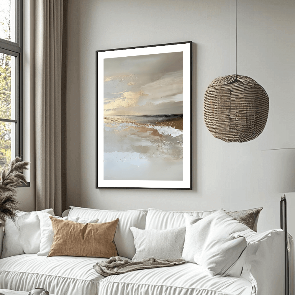 Golden Shores (B) Art Print