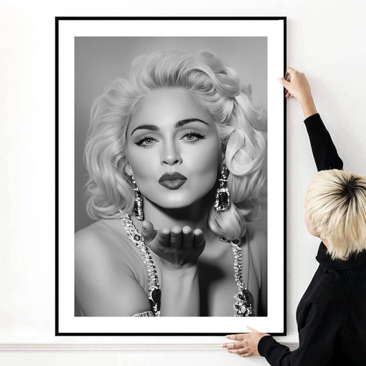Madonna Kiss, Art Print