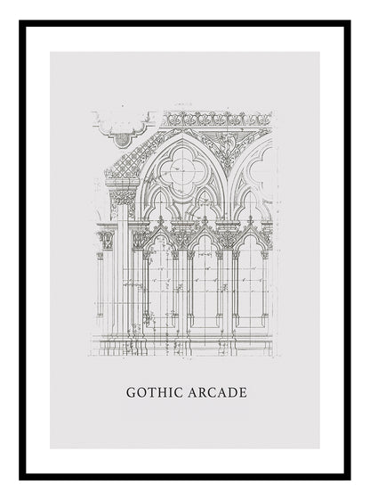 Gothic Arcade Art Print