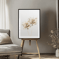 Beige Flowers (B) Art Print