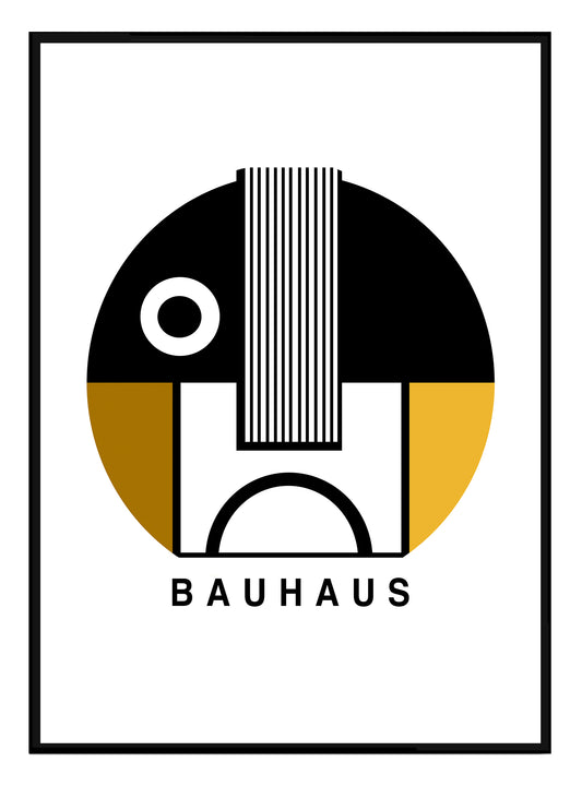 Bauhaus-Gesicht Kunstdruck