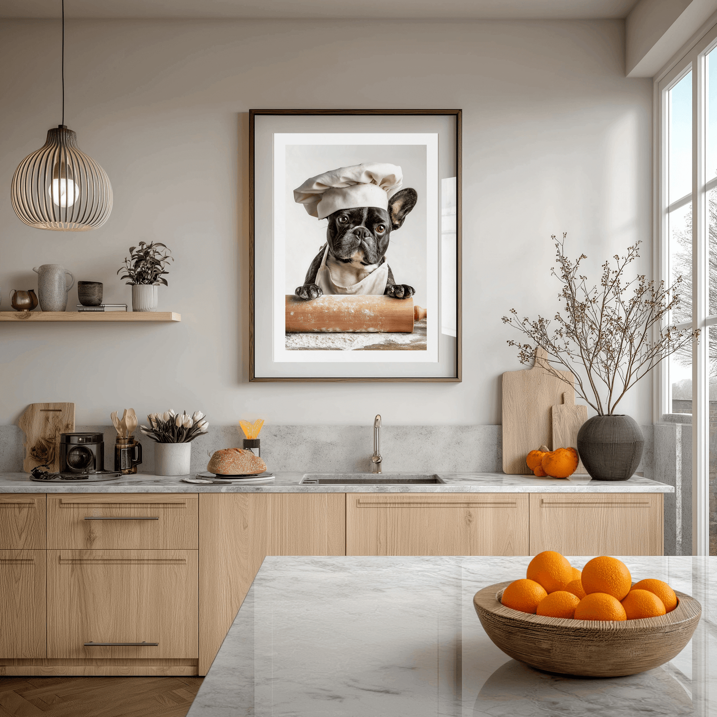 Pug Chef Art Print