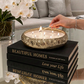 Scented 7 Wick Candle - Gold Hammered Metal - 20cm