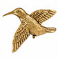 Gold Hummingbird Wall Decor Set
