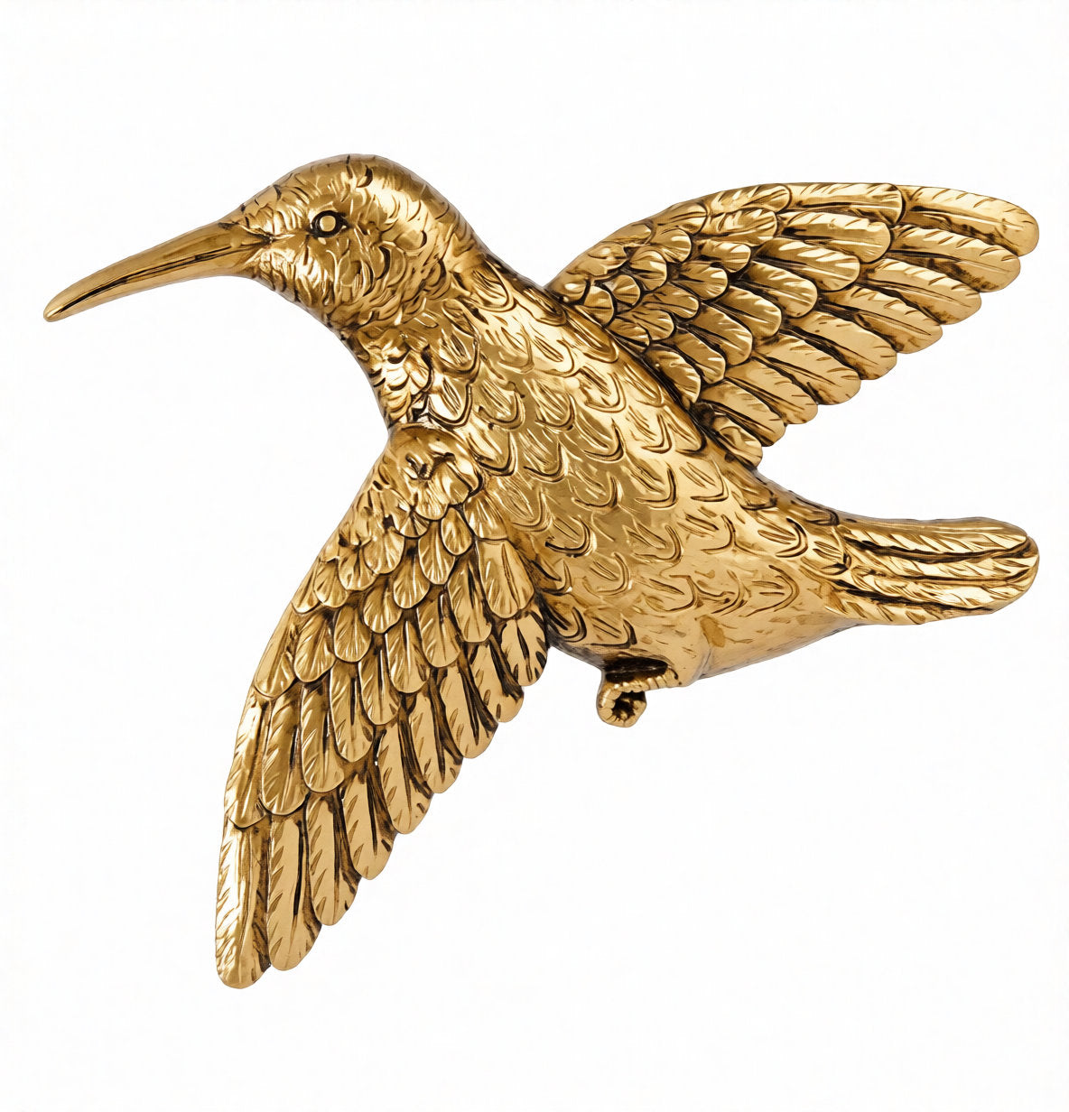 Gold Hummingbird Wall Decor Set