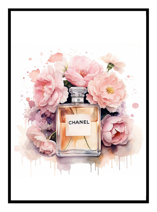 Floral Perfume Art Print - Free Printable Art
