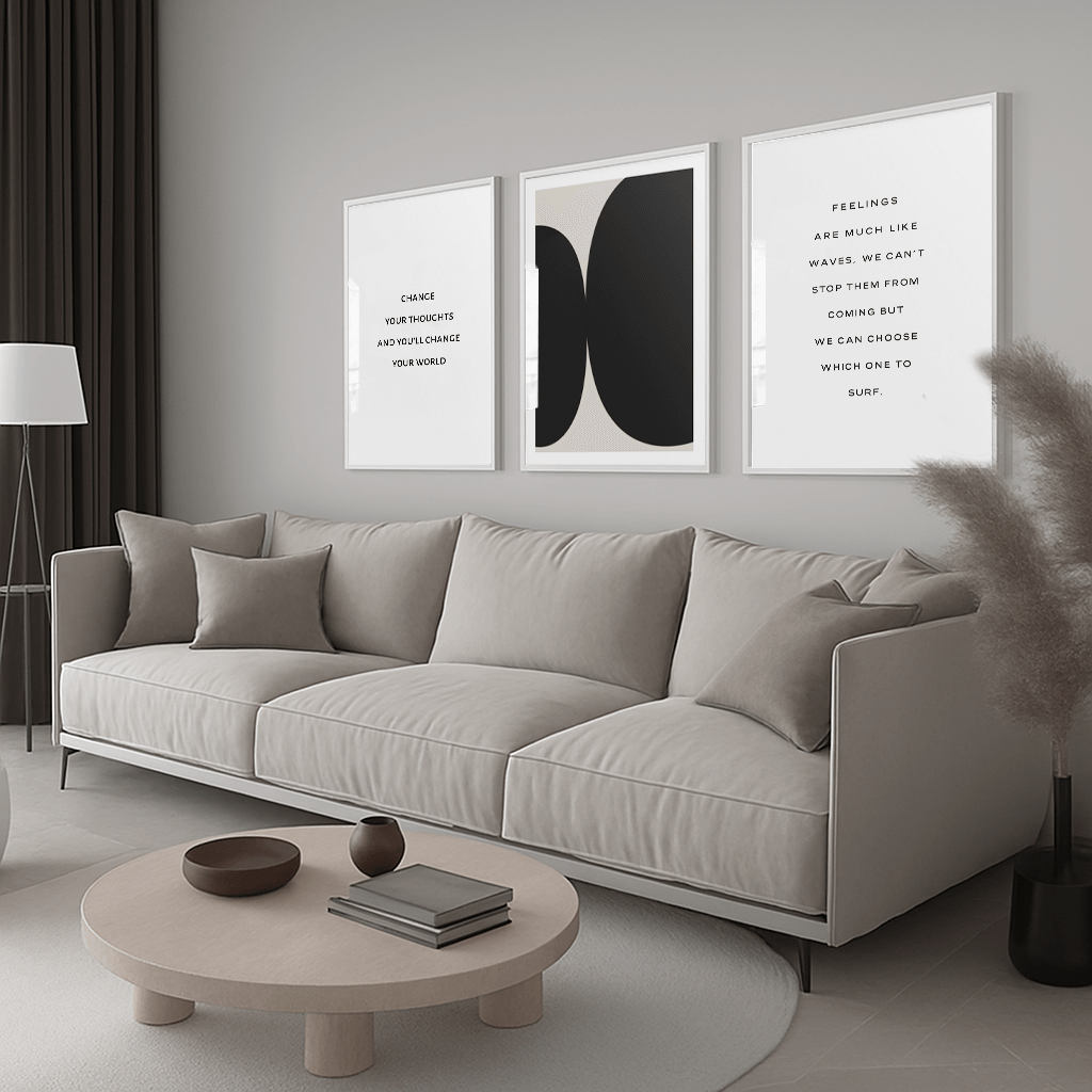 Contempo gull kunsttrykk (B)