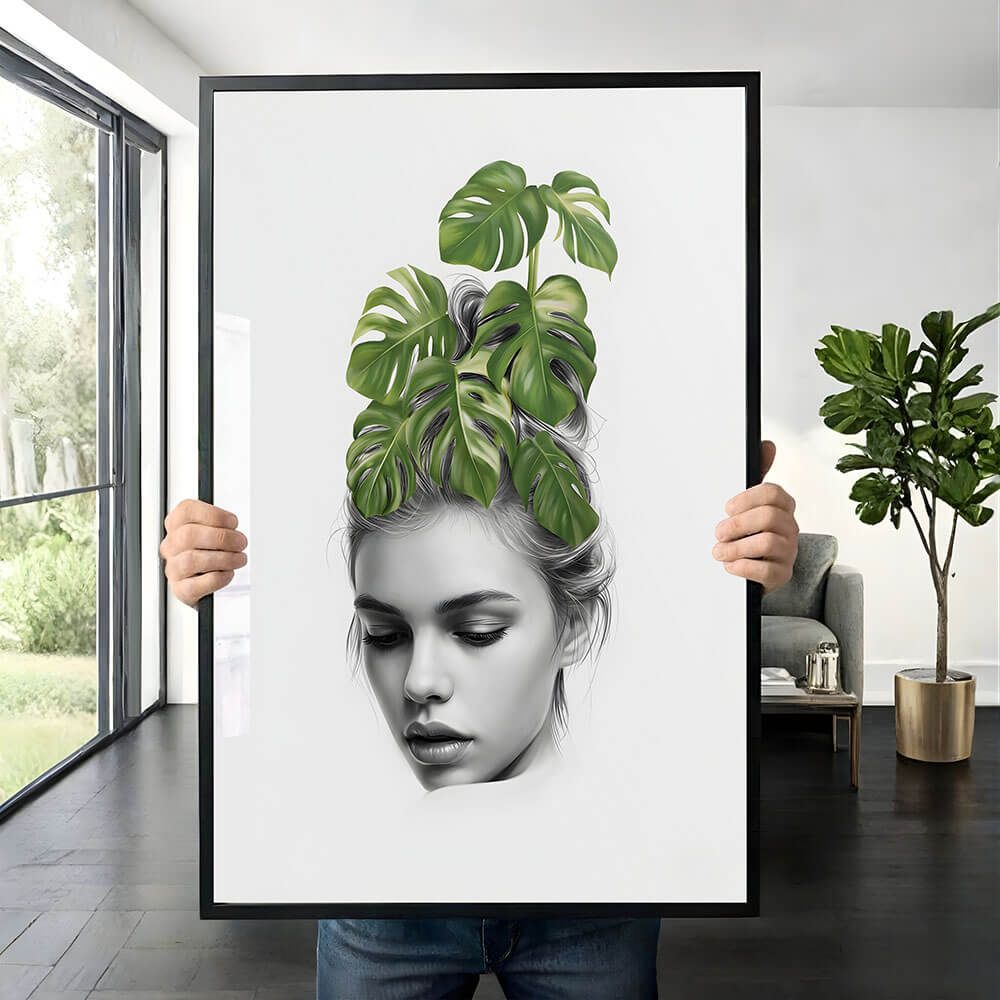 Botanisk jente (C) kunsttrykk