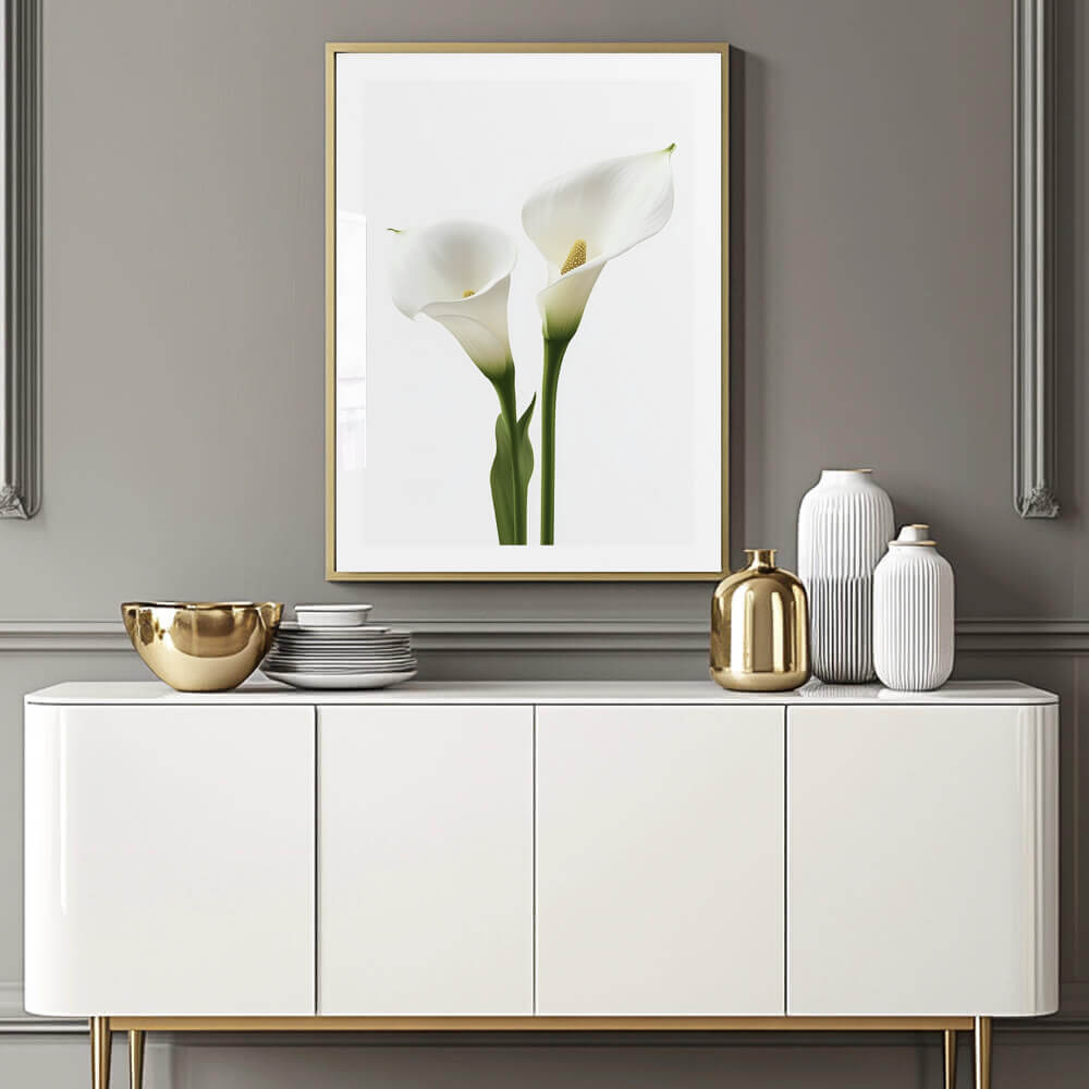 Cala Lillies Art Print