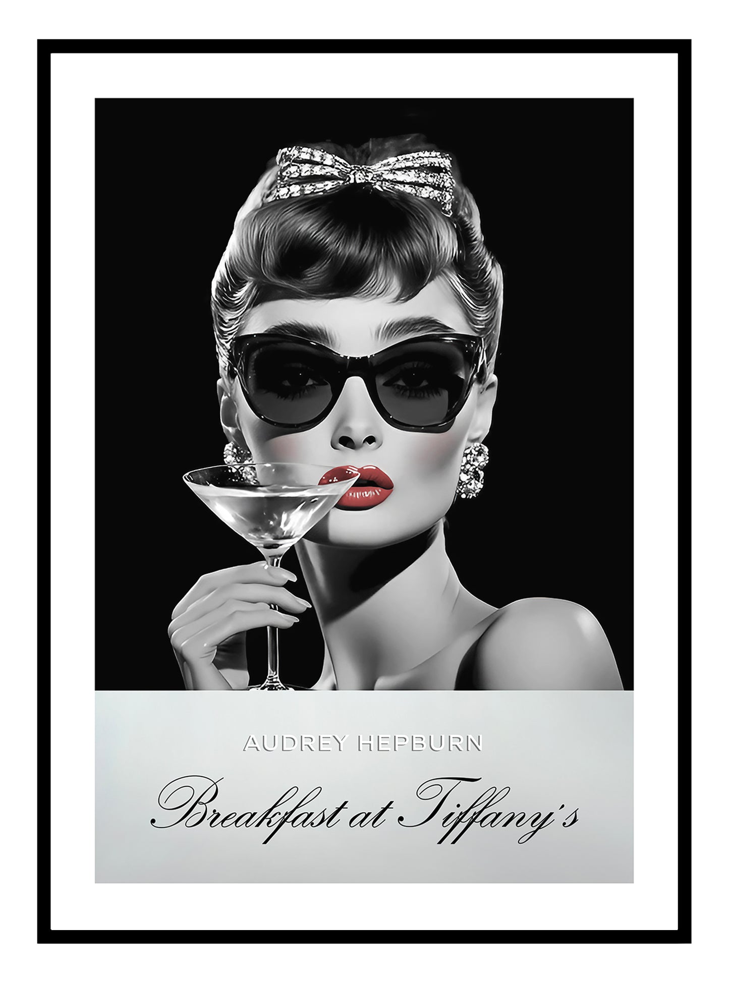 Audrey - Breakfast at Tiffany's Art Print