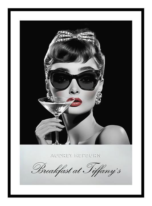 Audrey - Breakfast at Tiffany's Art Print