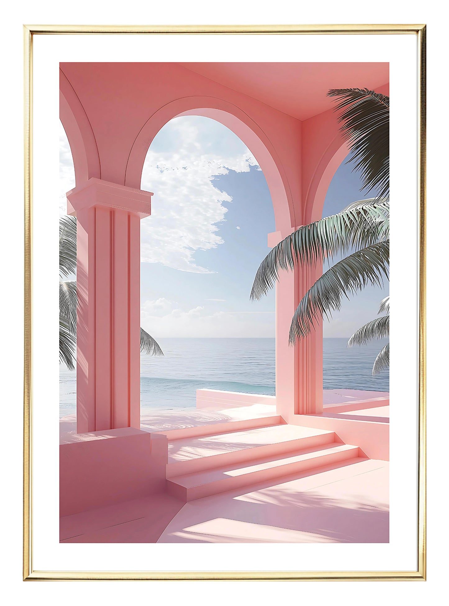 Pink Arches Art Print