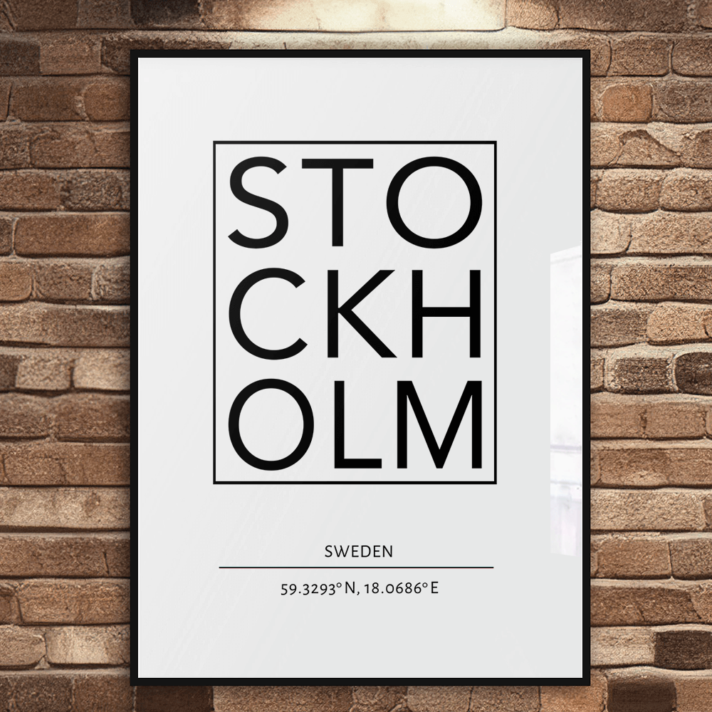 Stockholme, Sweden Art Print