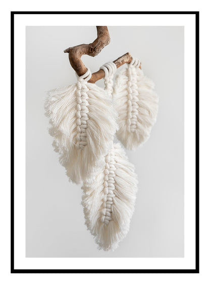 Macrame Feathers Art Print