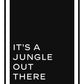 Dschungel-Typografie-Kunstdruck