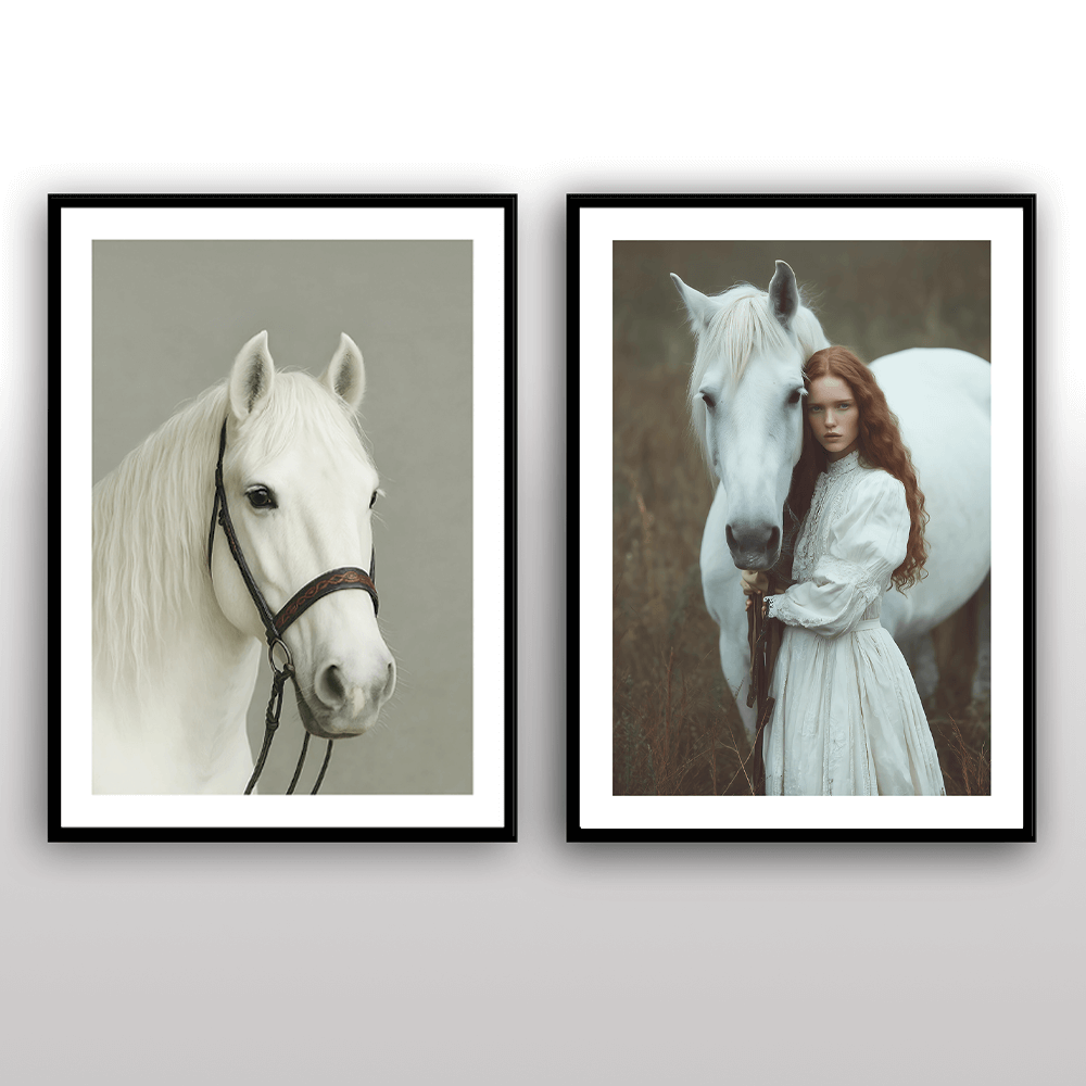 Boho Horse Art Print