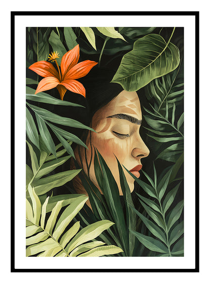 Tropical Girl (A) Art Print