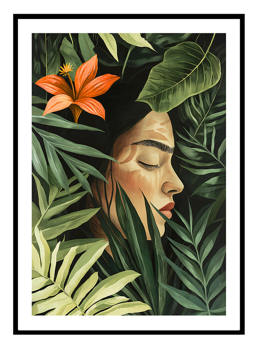 Tropical Girl (A) Art Print