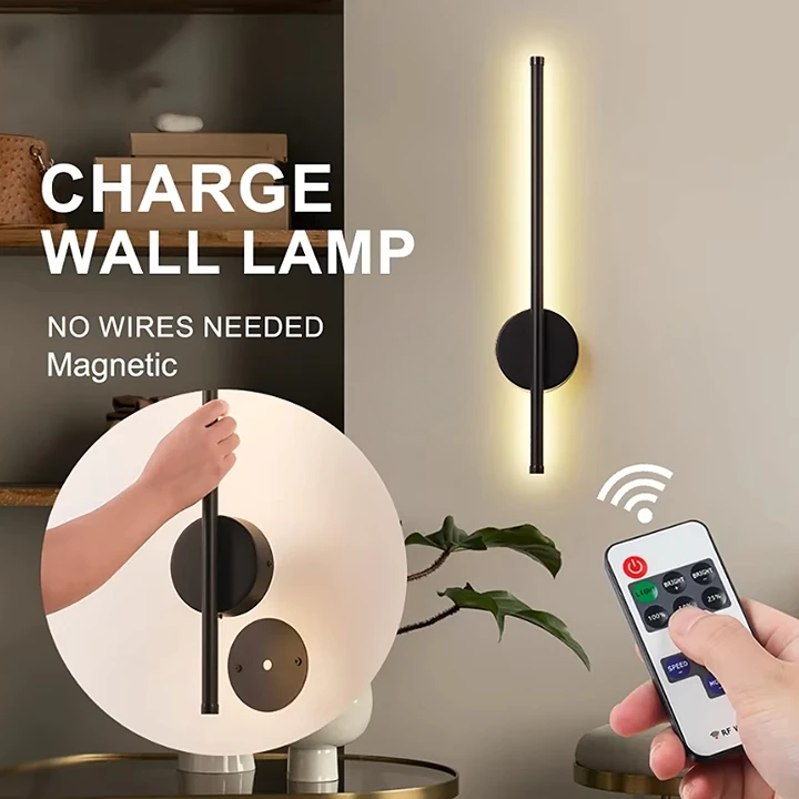 Minimalist Rechargeable, Wireless LED Strip Lamp