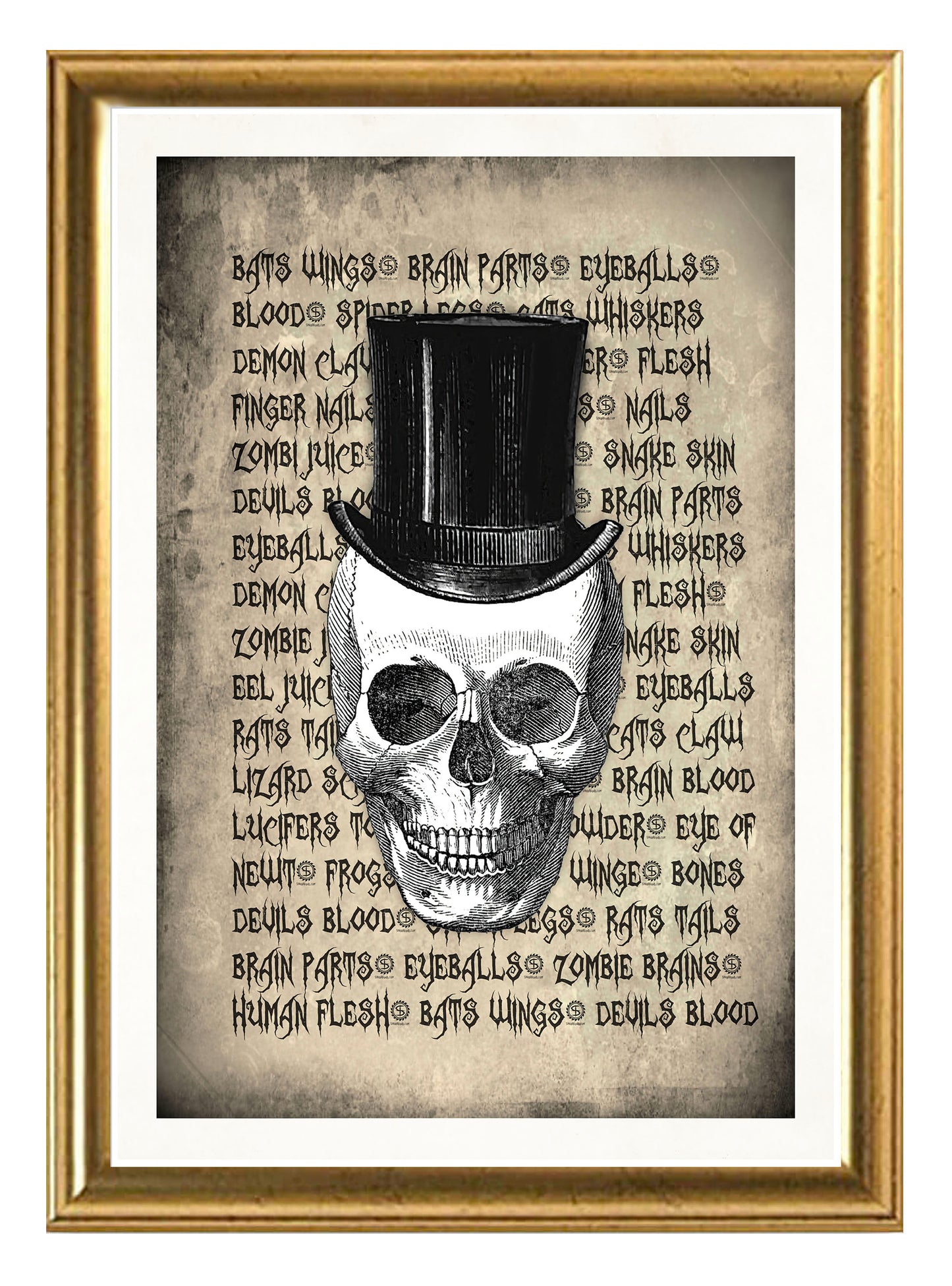 Vintage Skull Art Print