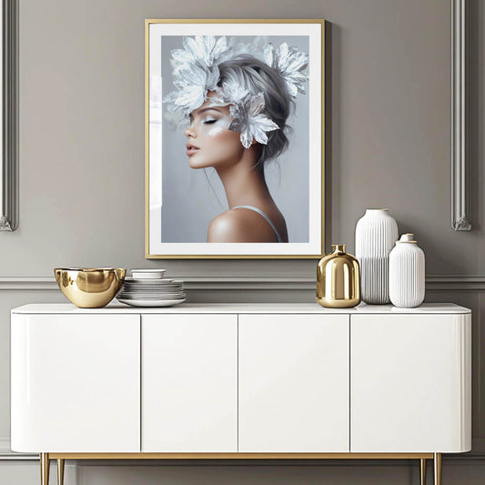 Silver Lady Art Print