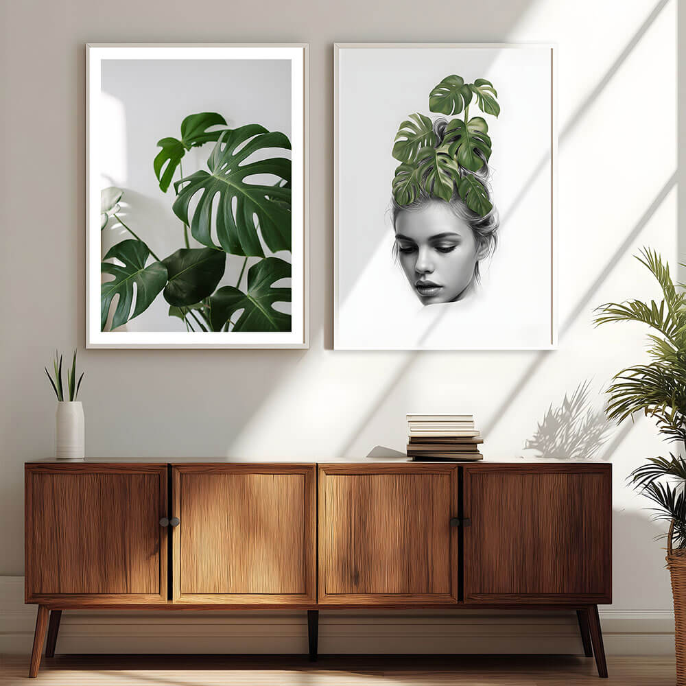 Botanisk jente (C) kunsttrykk