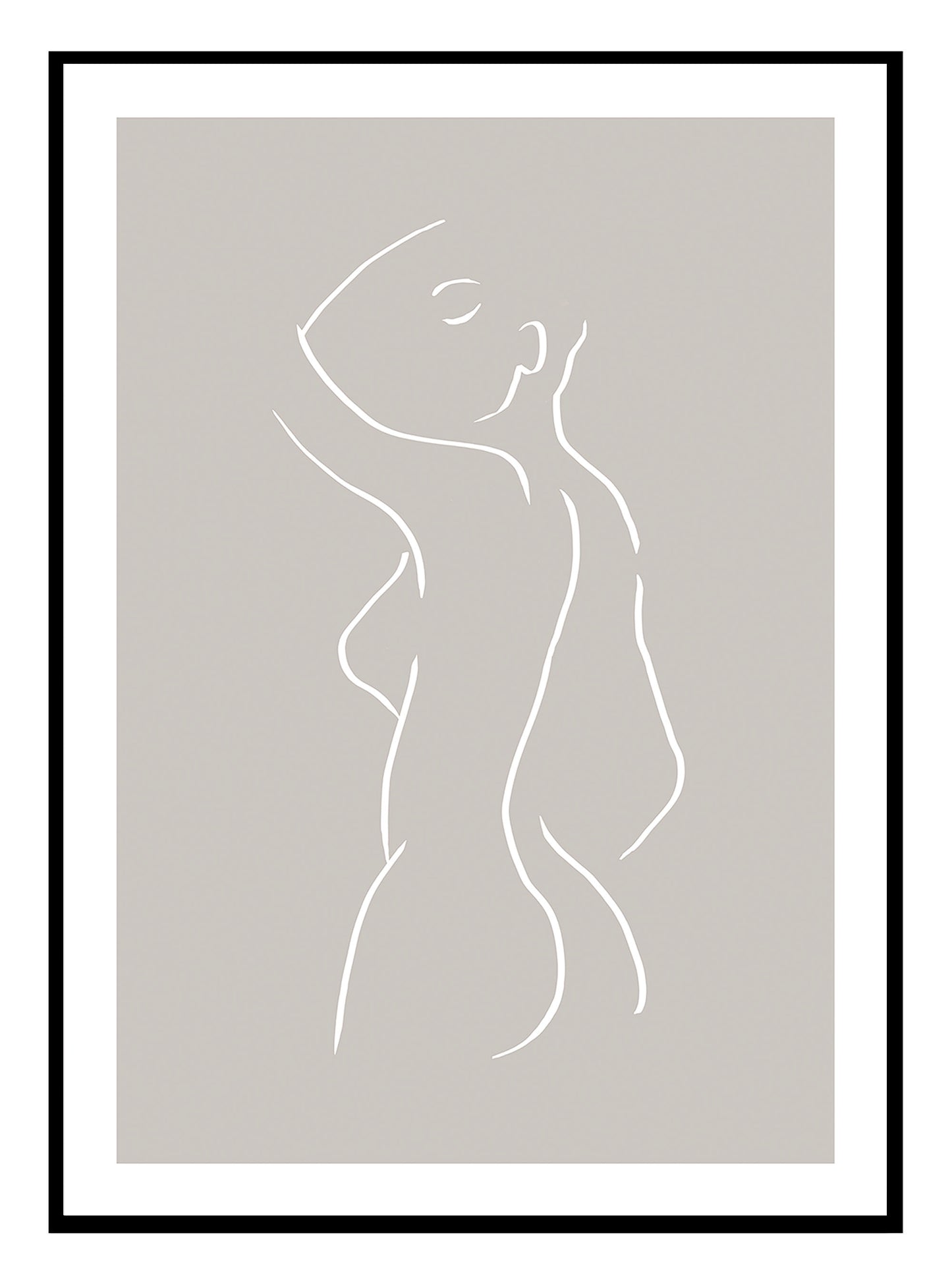 Lined Lady Art Poster - Jasmine and Jade Interiors