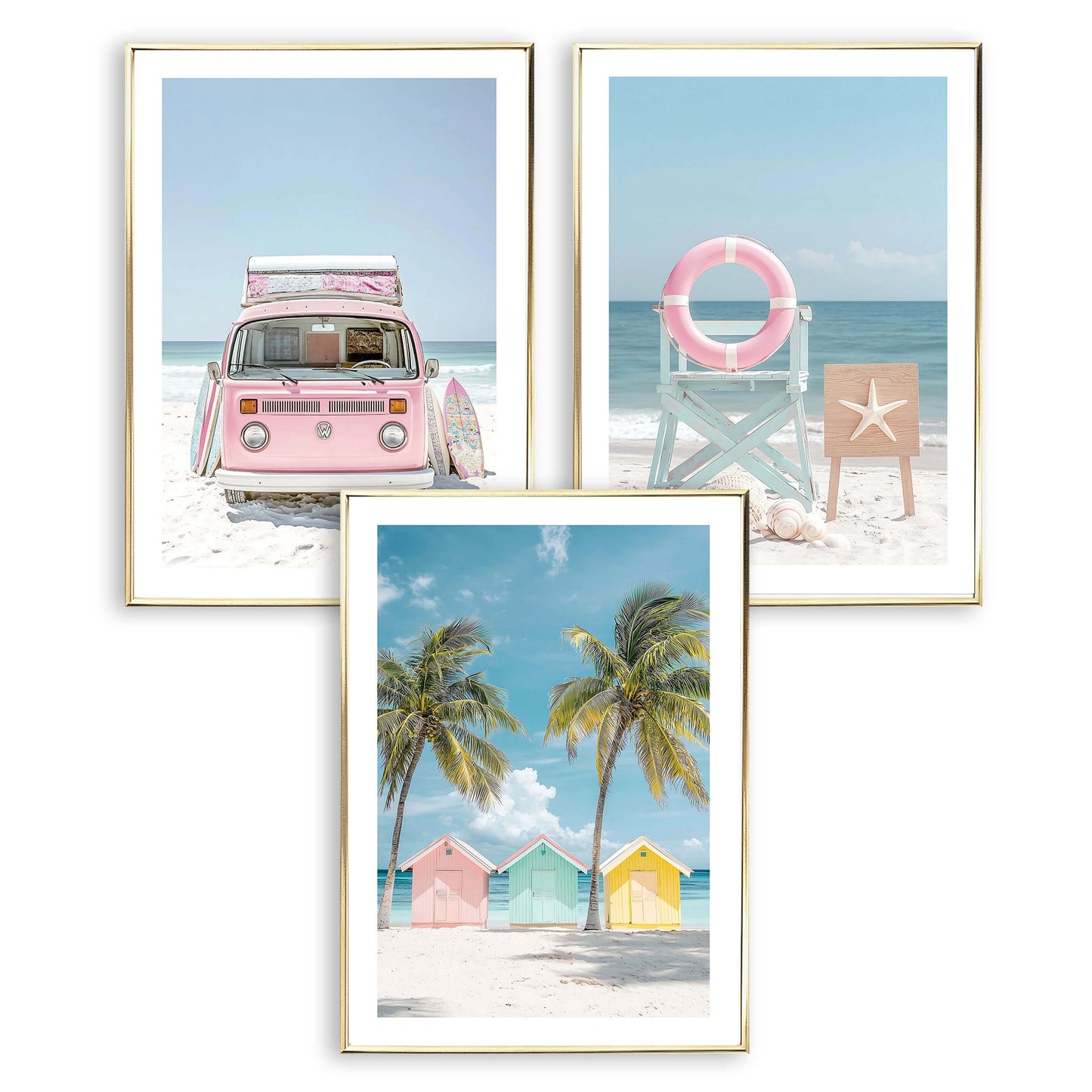 Beach Huts Art Print