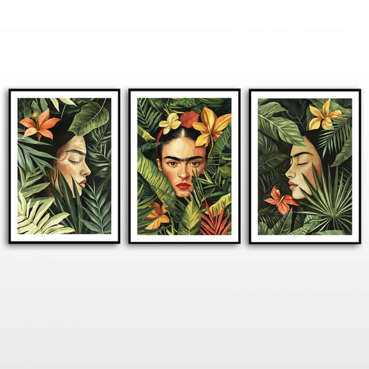 Cetakan Seni Tropical Girl (B)