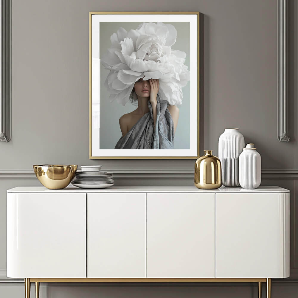 Flower Girl (B) Art Print