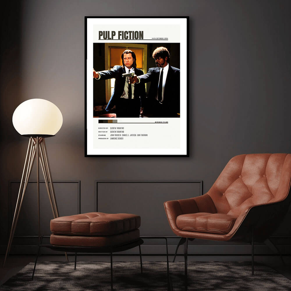 Poster Mural Pulp Fiction Abstract - Impression Sur Toile - Style Moderne - Multicolore