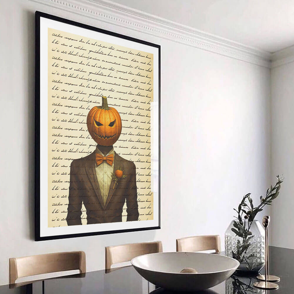 Pumpkin Head Art Print