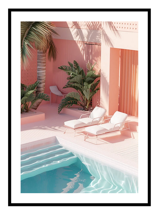 Poolside Art Print