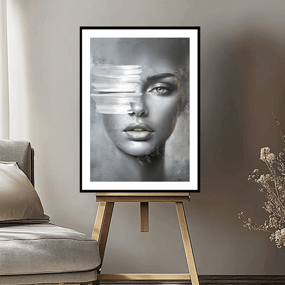 Silver Lady Art Print