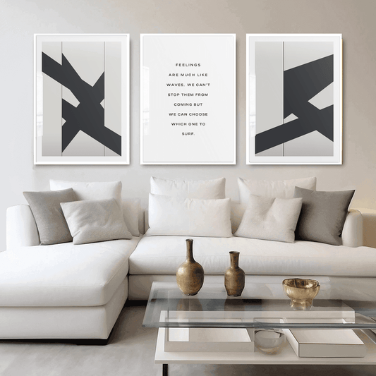 Contempo gull kunsttrykk (B)