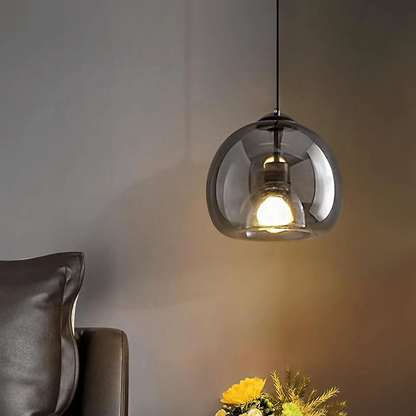 Minimalistesch Glass Drop Pendant Light - 2 Faarwen