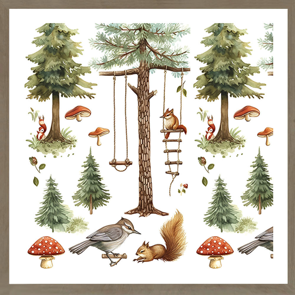 Enchanted Forest, Nursery Art Print