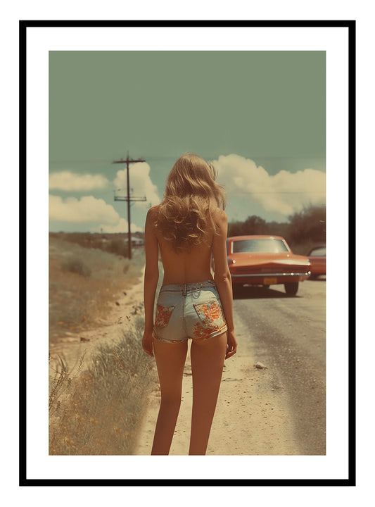 Kunstprint van California Girl