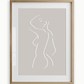 Lined Lady Art Poster