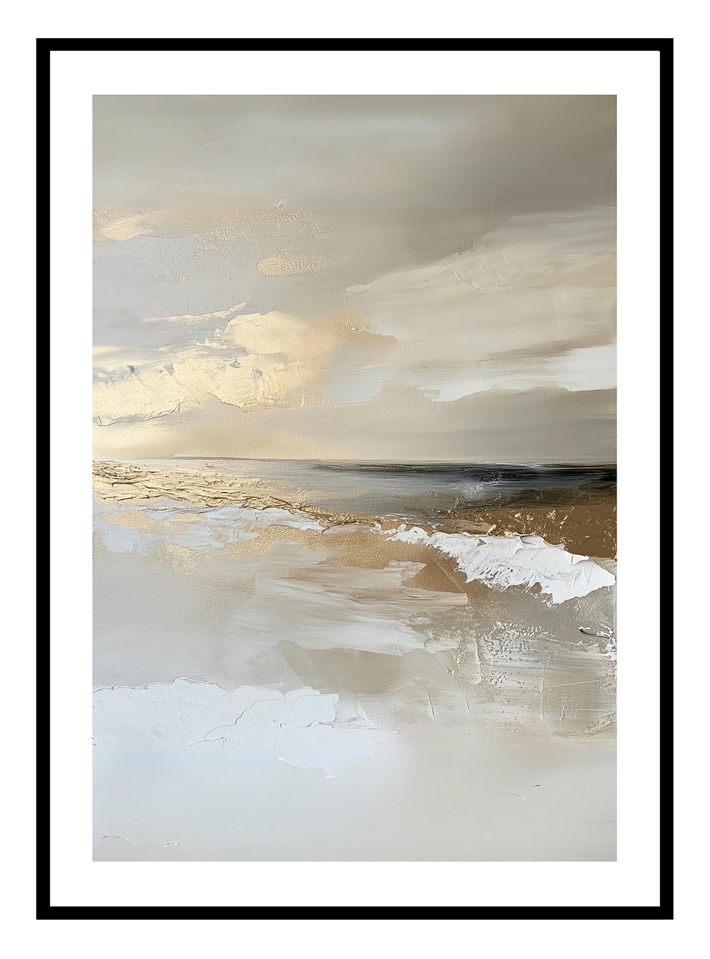 Golden Shores (B) Art Print