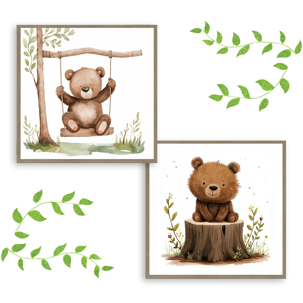 Baby Bear (B) Art Print