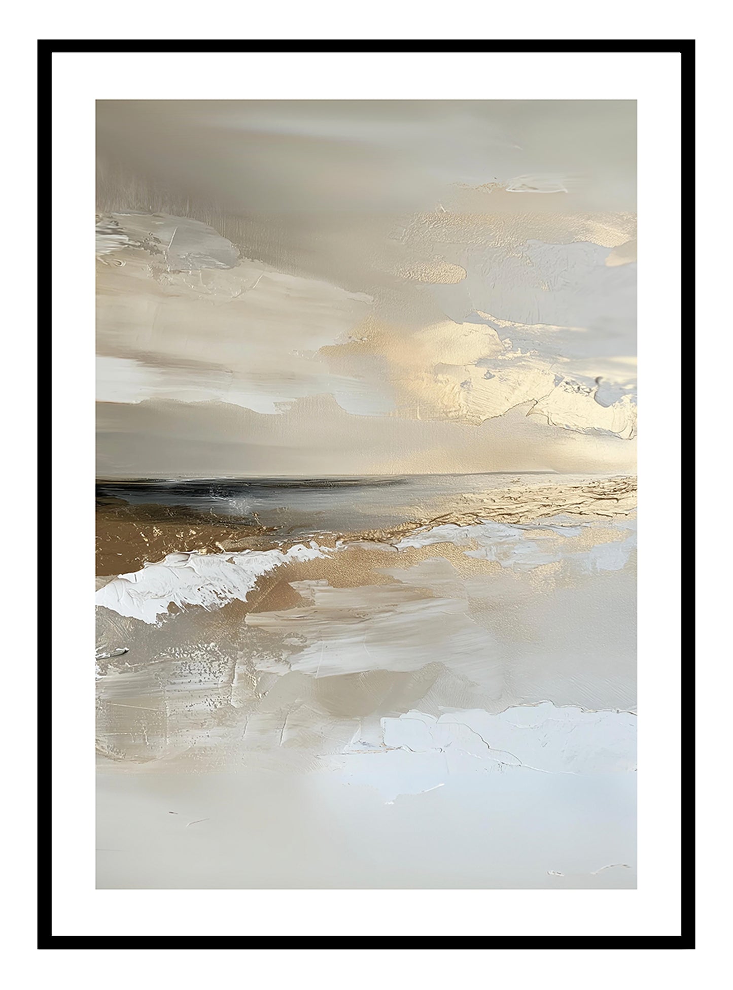 Golden Shores (A) Art Print