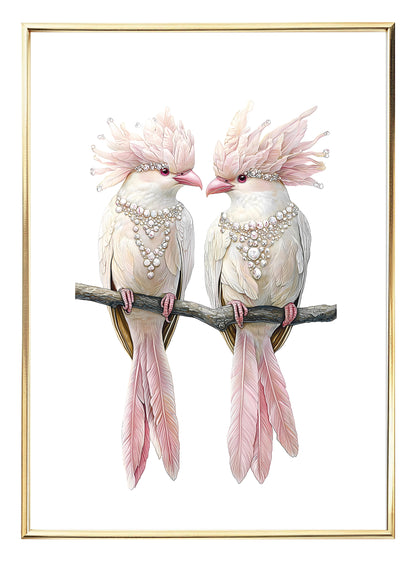 Lovebirds Art Print