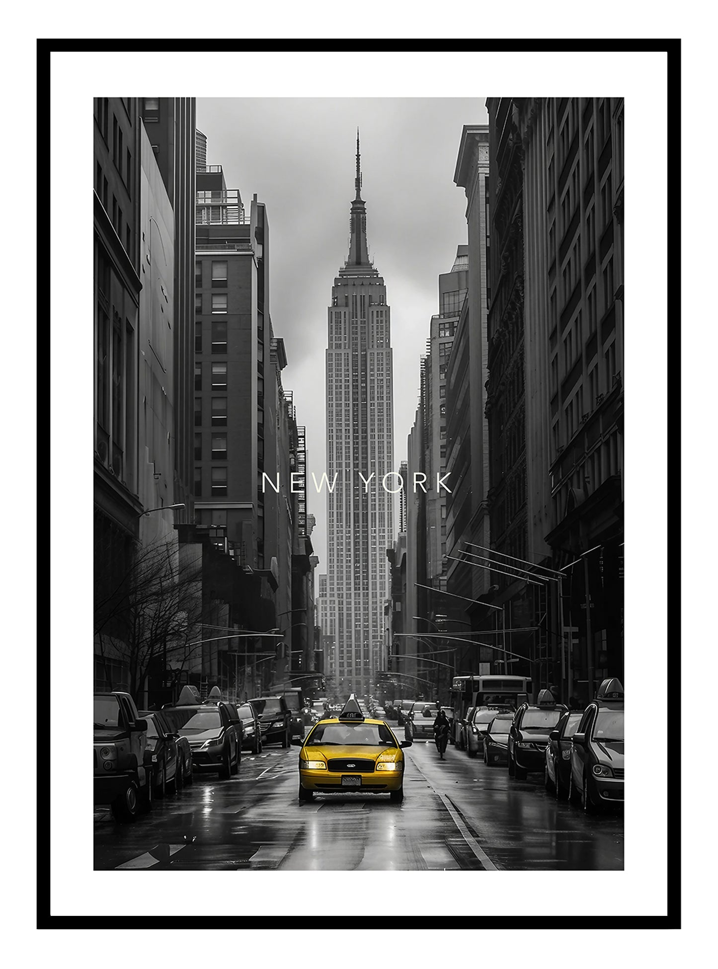 New York Taxi Art Print