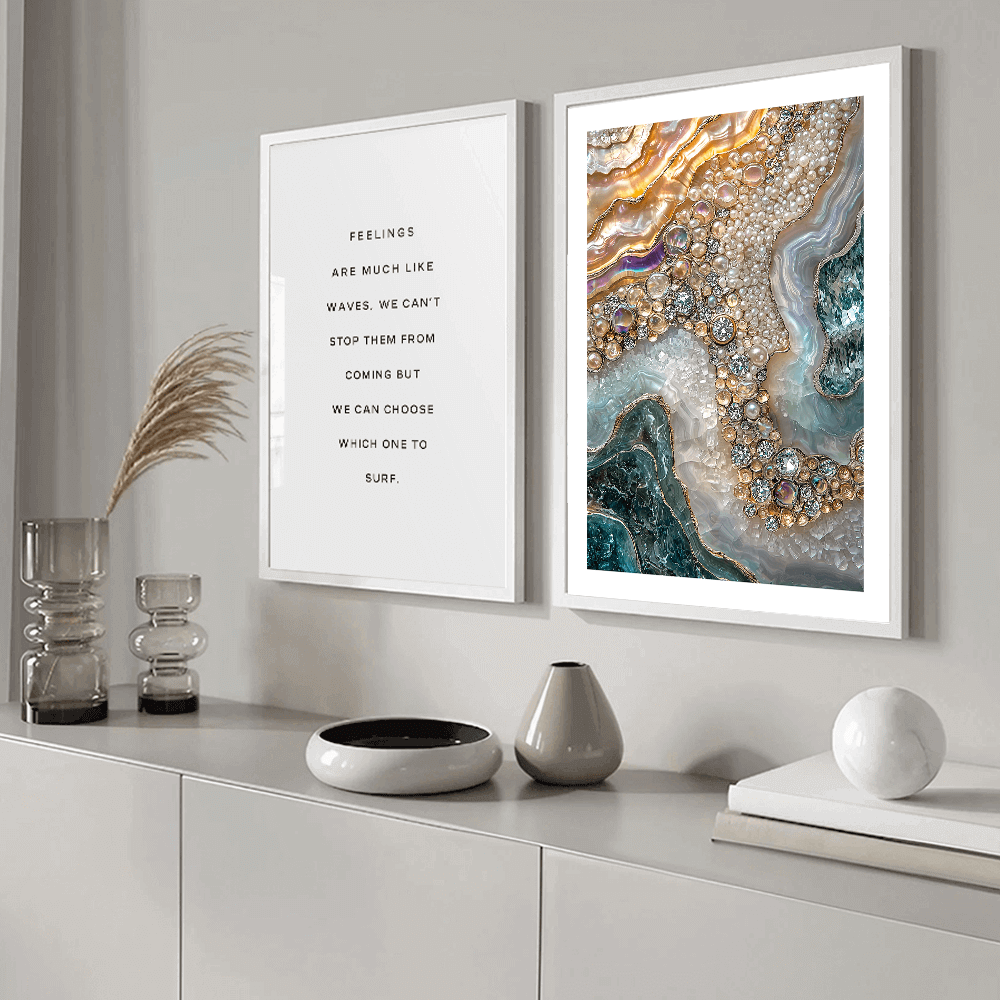 Jewel Geode (A) Art Print